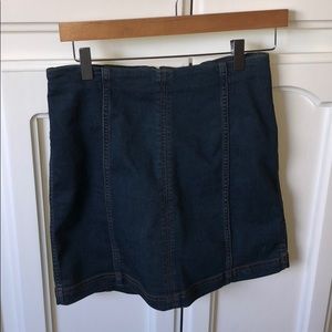 Free People Denim Mini Skirt